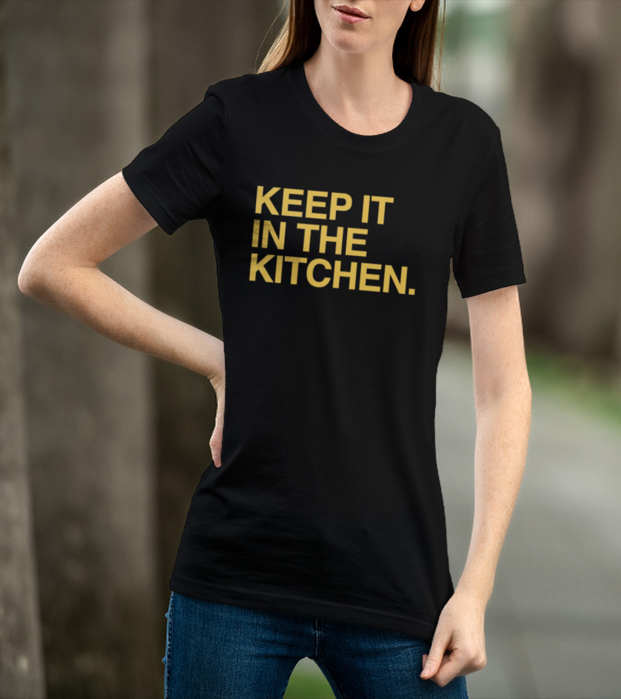 KEEP IT IN THE KITCHEN Notre Dame Fighting Irish Football T-Shirt