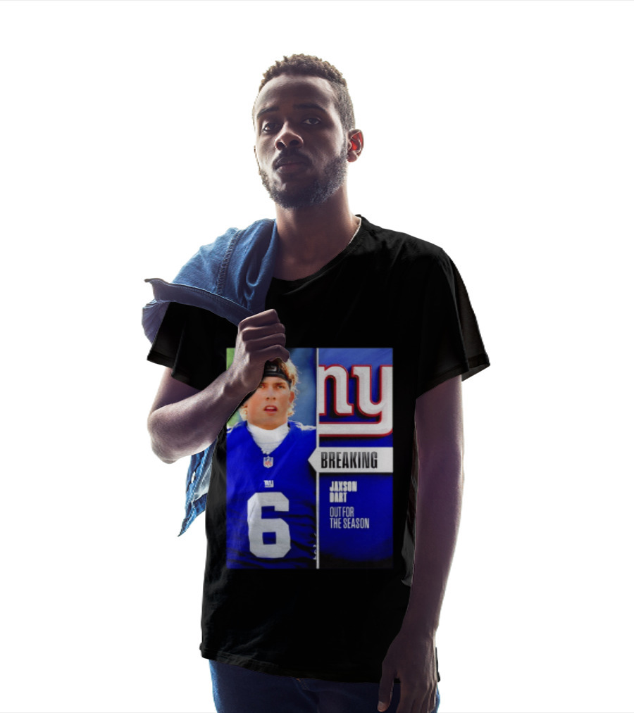 New York Giants Jaxson Dart Breaking Out For The Season T-Shirt