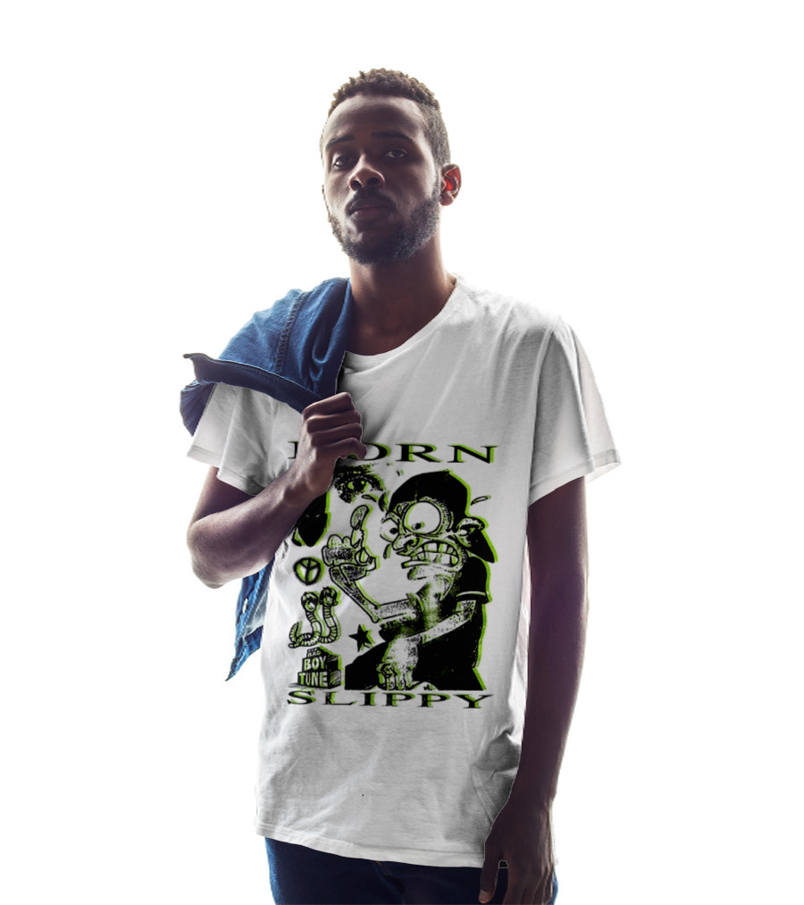 Born Slippy Bad Boy Tune Get Wet Like An Angel Two Sided T-Shirt