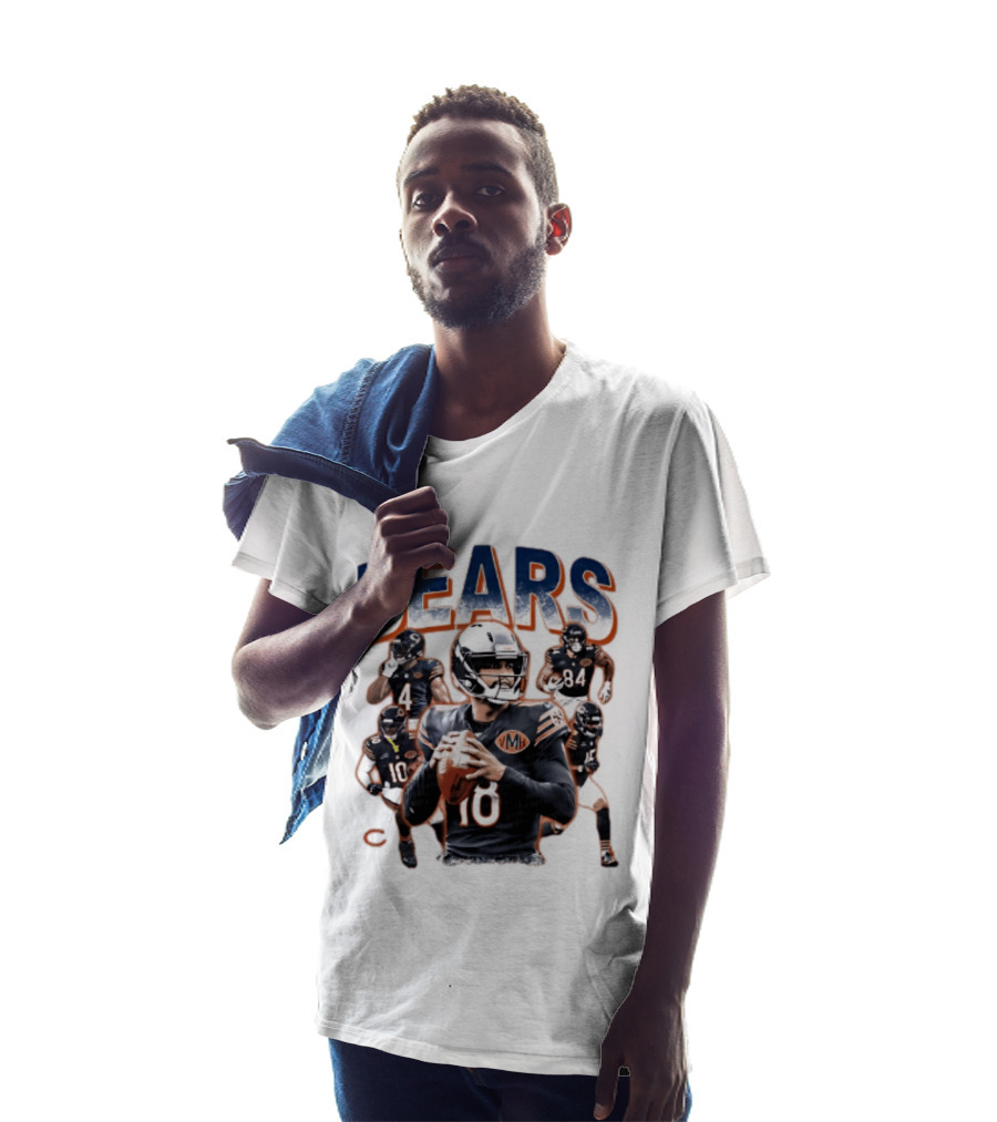 BEARS Chicago 2026 Football Team Collage T-Shirt