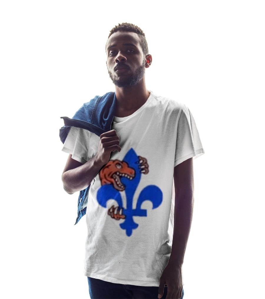 2026 Raptors Quebec Canada Games Fleur De Lis And Dinosaur T-Shirt