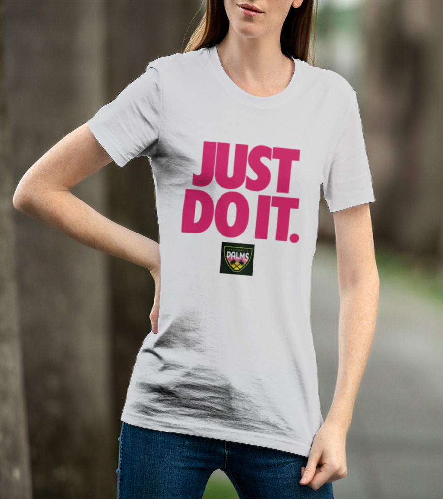 California Palms Just Do It Pink T-Shirt