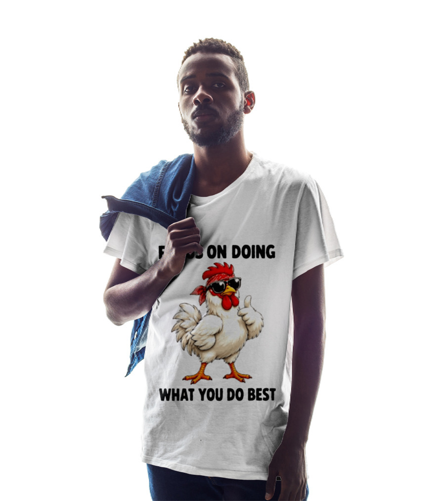 Focus On Doing What You Do Best Cool Bandana Chicken Sunglasses Thumbs Up T-Shirt
