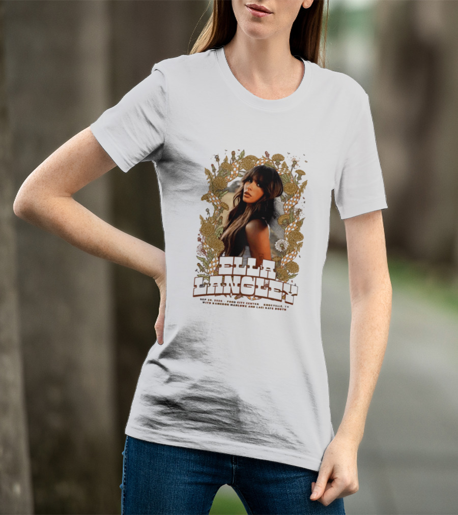 Ella Langley The Dandelion Tour 2026 Knoxville TN September 24 Event At Food City Center T-Shirt