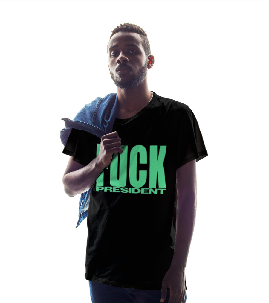 Fuck President Twitching Tongues Louder Than President 2 Sided T-Shirt