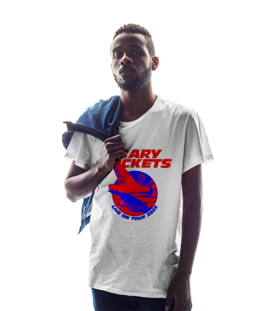 Scary Pockets Live On Tour 2023 Bold Red Airplane T-Shirt