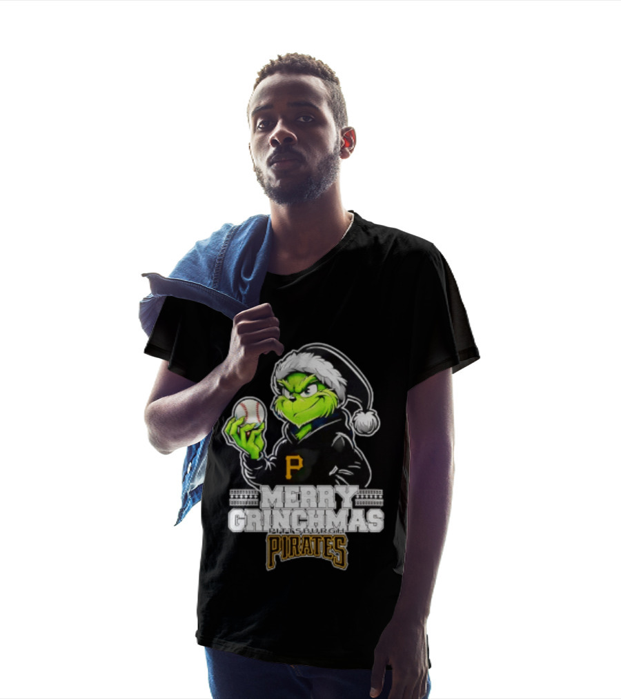 Merry Grinchmas Pittsburgh Pirates Baseball Christmas 2026 T-Shirt
