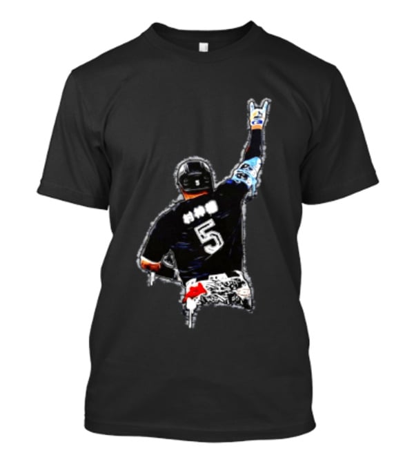 Munetaka Murakami Tokyo Yakult Swallows Jersey Number 5 Baseball Player Celebration T-Shirt