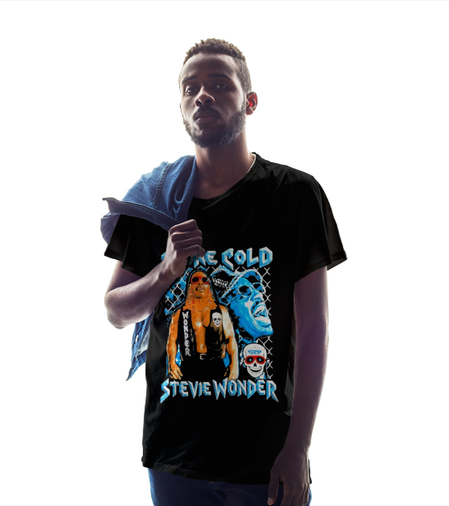 Stone Cold Stevie Wonder Collaboration Red Sunglasses T-Shirt