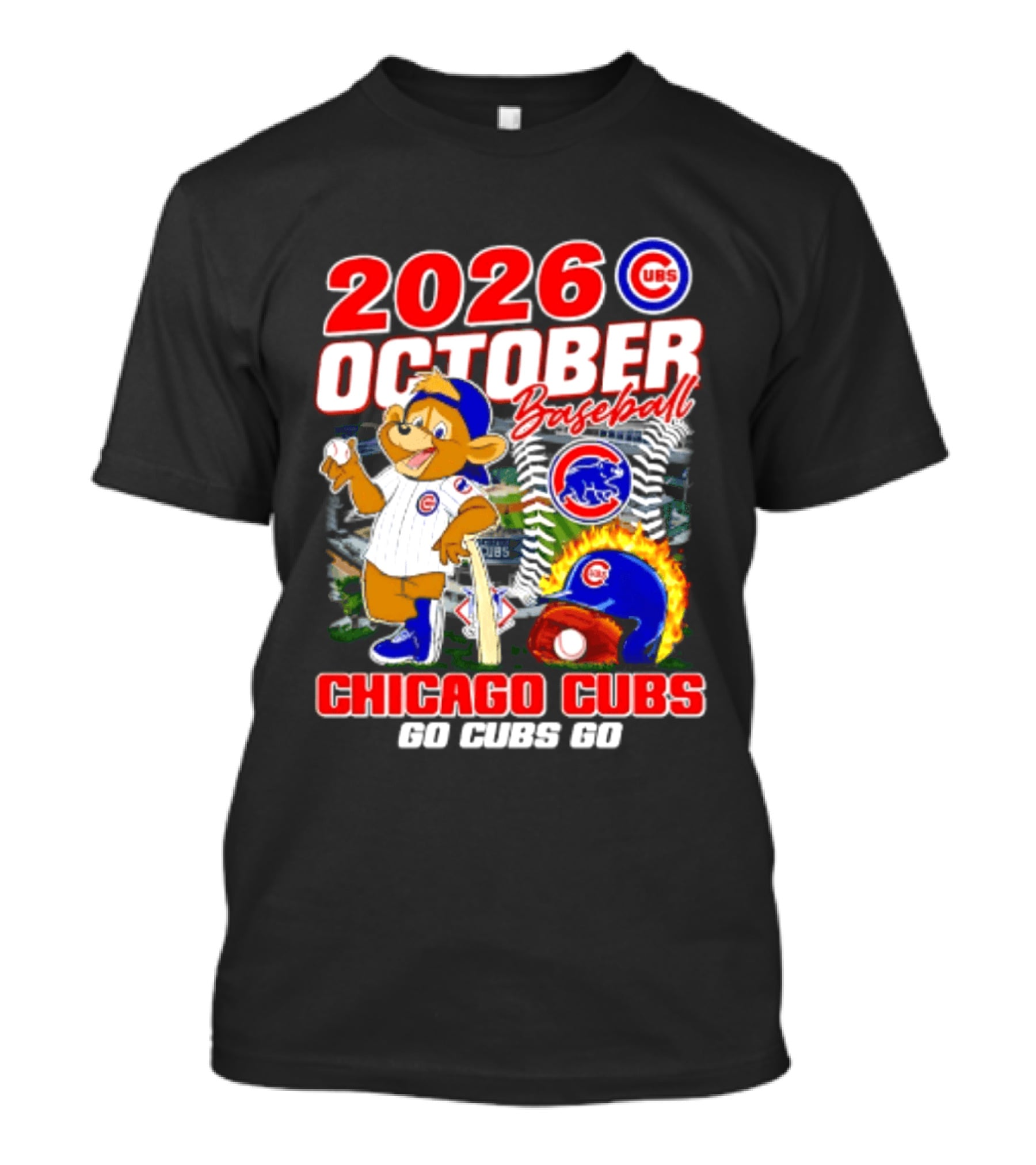 2026 October Baseball Chicago Cubs Go Cubs Go MLB Postseason T-Shirt
