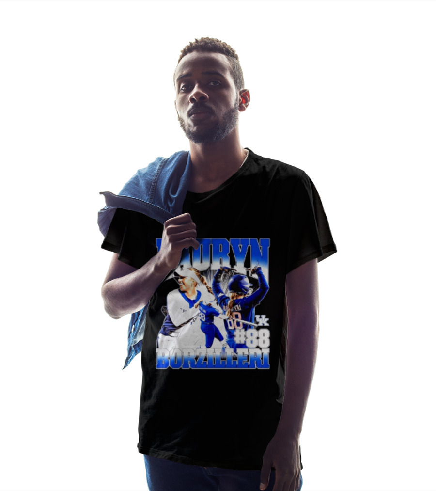 Kentucky Wildcats Lauryn Borzilleri 88 NCAA Softball Player T-Shirt