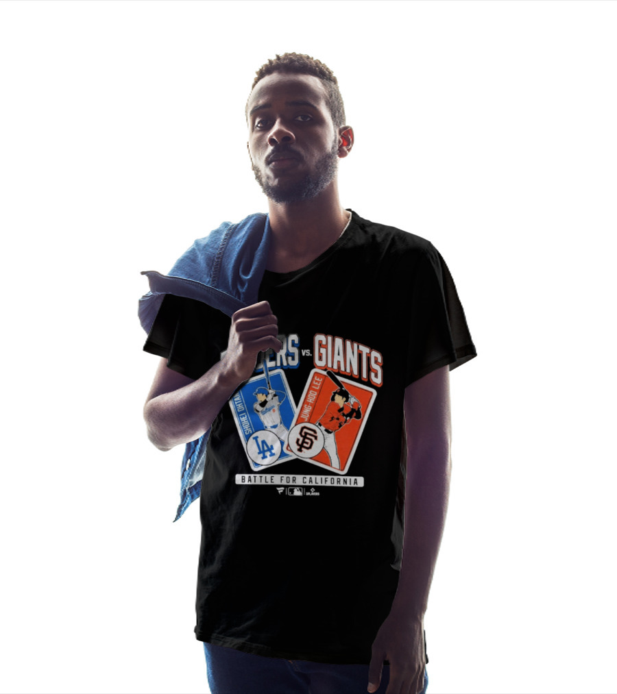 Los Angeles Dodgers Shohei Ohtani Vs San Francisco Giants Jung Hoo Lee Battle For California 2026 T-Shirt