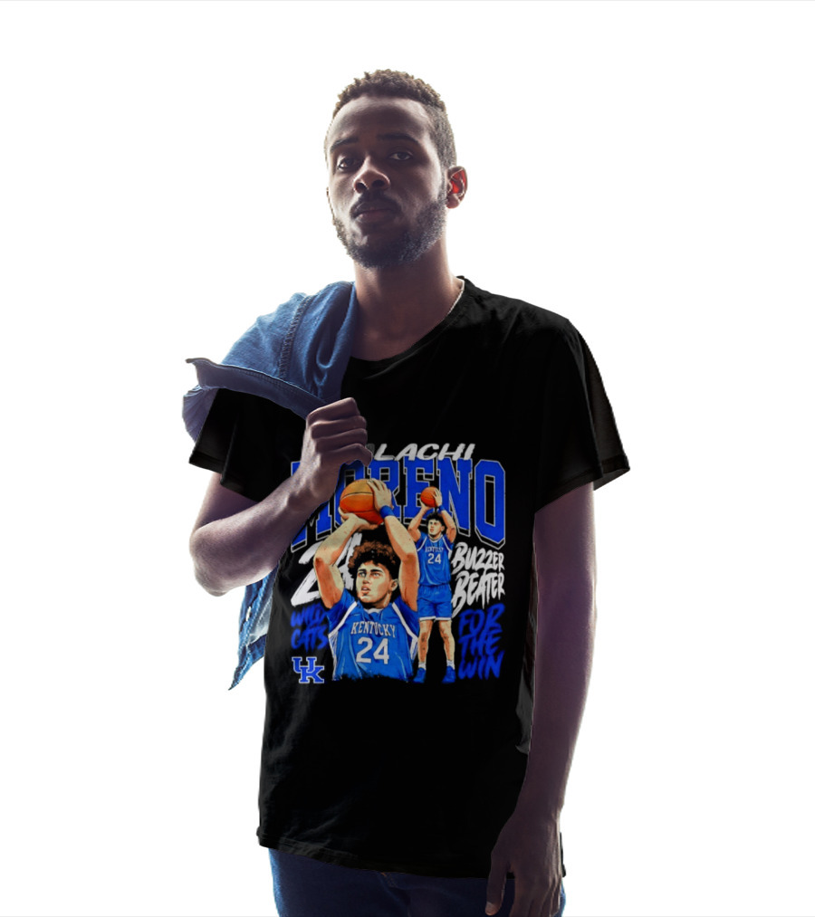 Malachi Moreno Kentucky Wildcats 24 Buzzer Beater For The Win T-Shirt