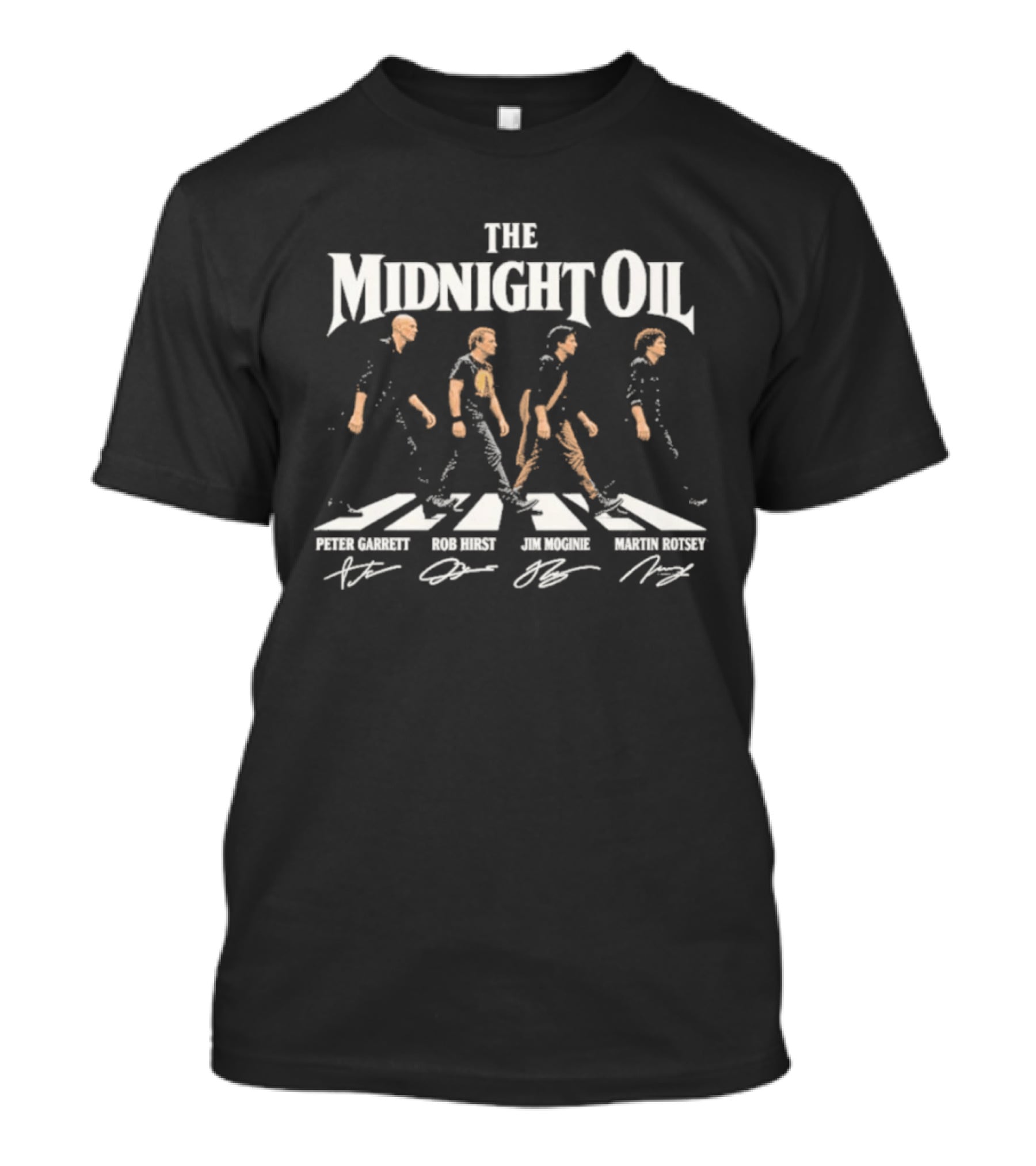 The Midnight Oil Abbey Road Peter Garrett Rob Hirst Jim Moginie Martin Rotsey T-Shirt