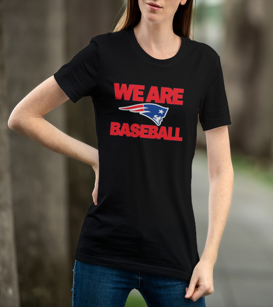 We Are Baseball Patriotic Sports Fusion T-Shirt