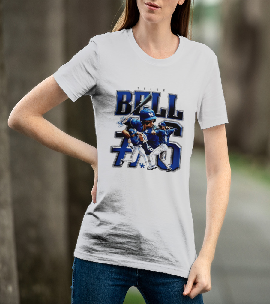 Tyler Bell 6 Kentucky Wildcats NCAA Baseball Player T-Shirt
