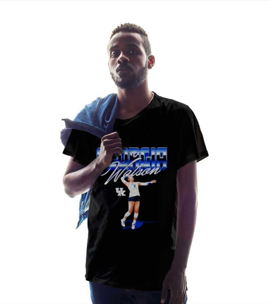 Georgia Watson 9 Kentucky Wildcats NCAA Women's Volleyball Player T-Shirt