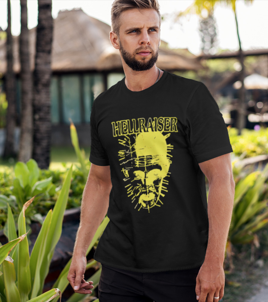 Hellraiser Pinhead Clive Barker Horror Movie Swag Head T-Shirt