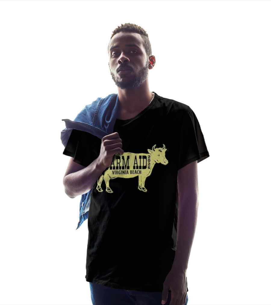 Virginia Beach Farm Aid 2026 September 26 Cow T-Shirt