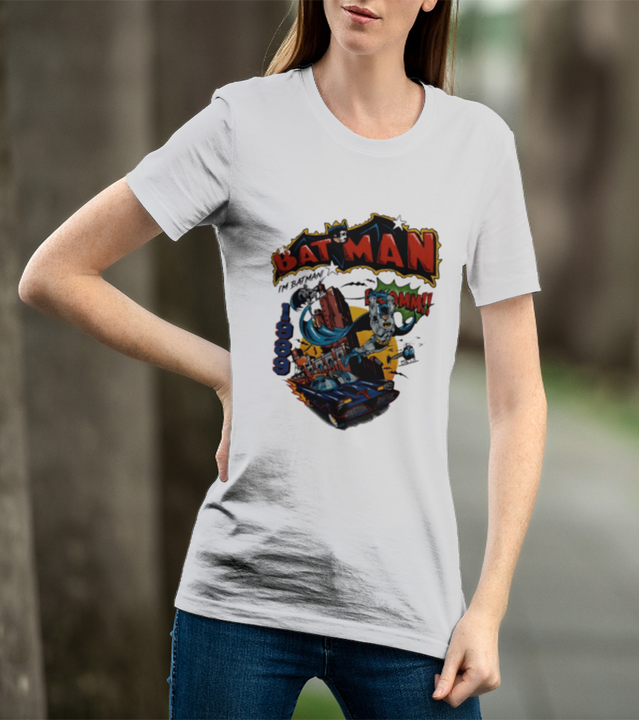 Batman 1989 I'm Batman DC Comics Batmobile T-Shirt