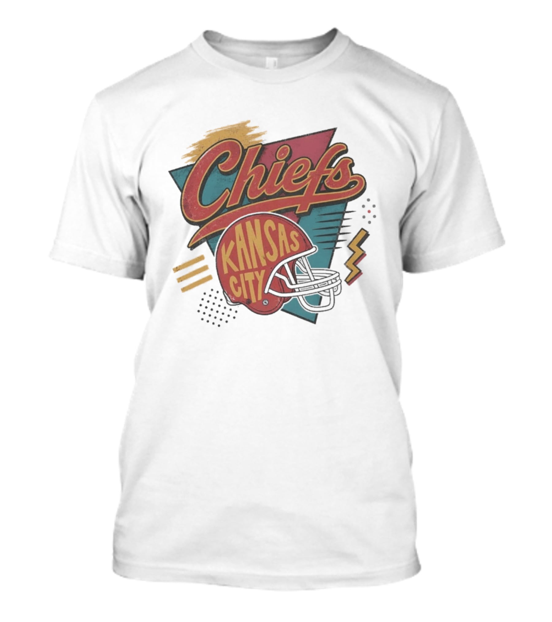 Kansas City Chiefs Game Day Retro Helmet T-Shirt