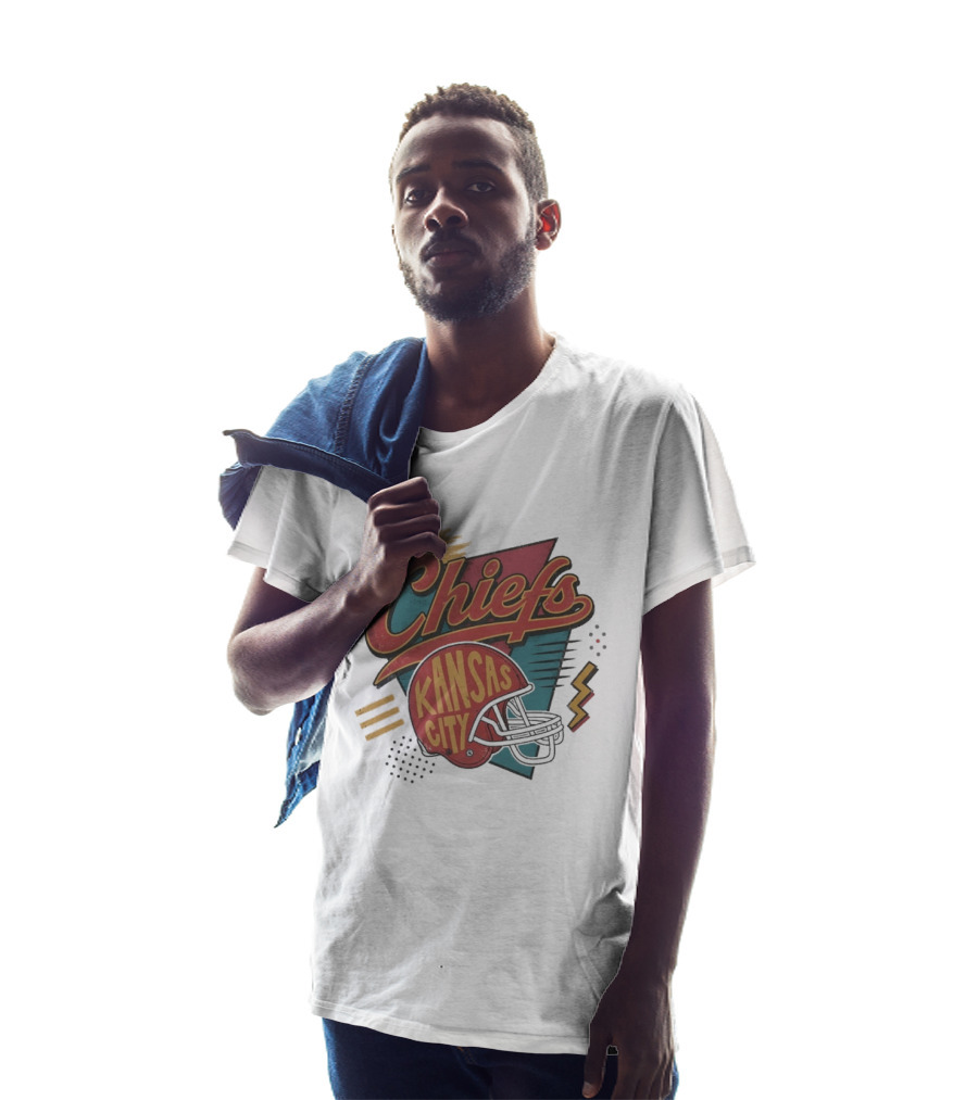 Kansas City Chiefs Game Day Retro Helmet T-Shirt