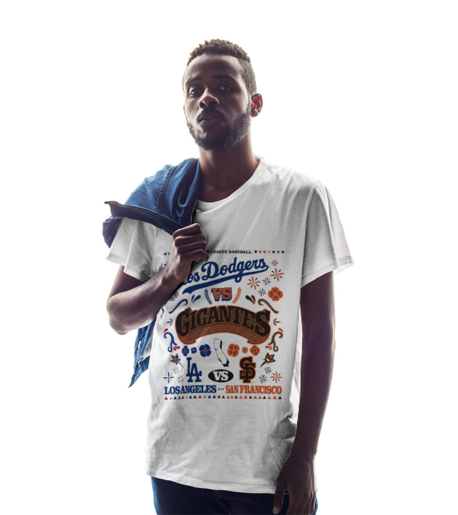 Major League Baseball Los Dodgers VS Gigantes Los Angeles San Francisco Matchup T-Shirt