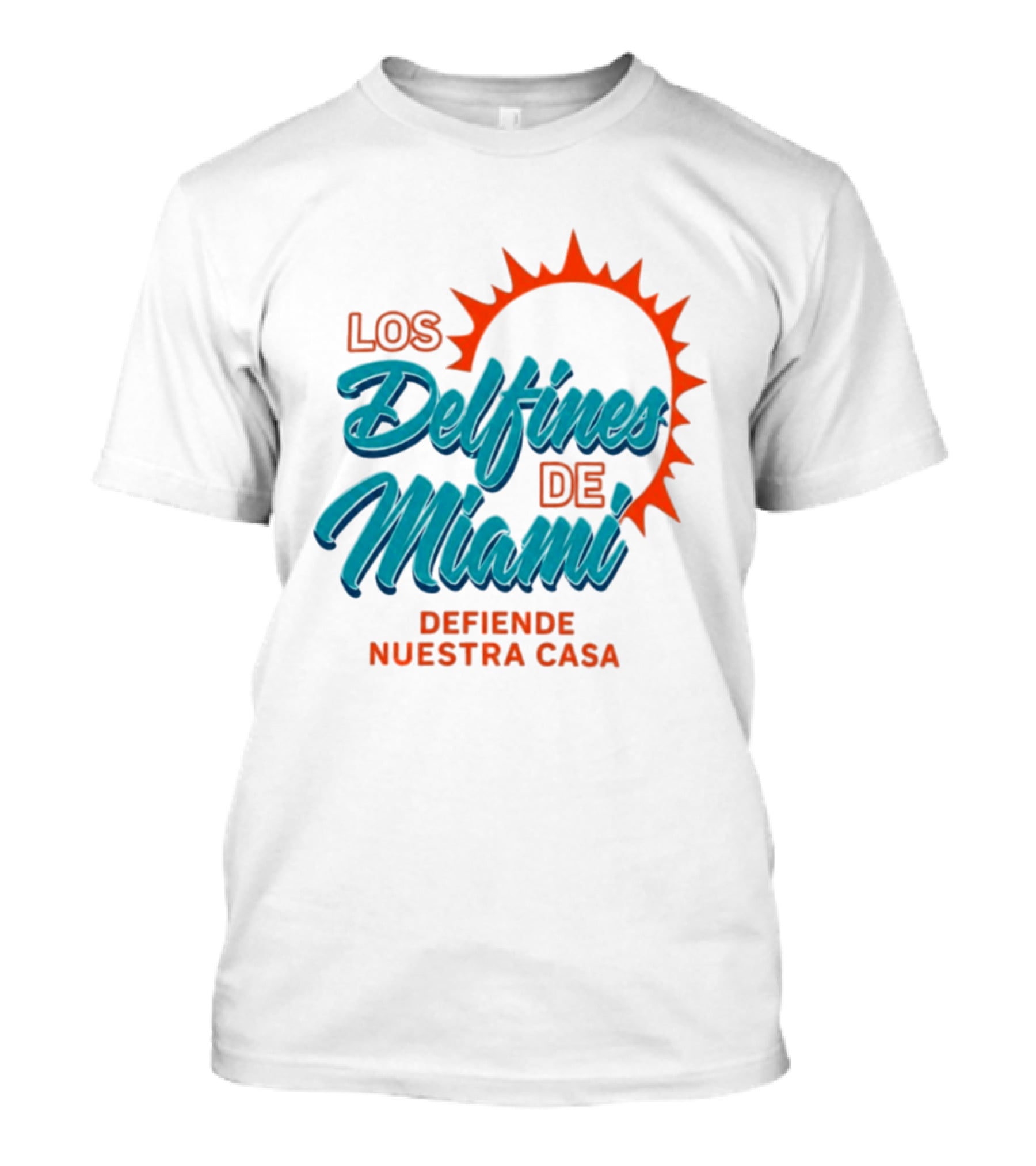 Los Delfines De Miami Defiende Nuestra Casa Solar T-Shirt