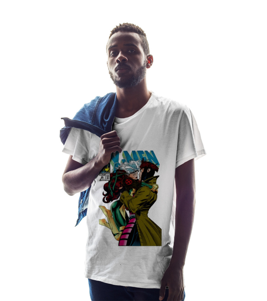 Marvel Comics X Men Gambit And Rogue Kiss Cover Comfort Colors Adult T-Shirt