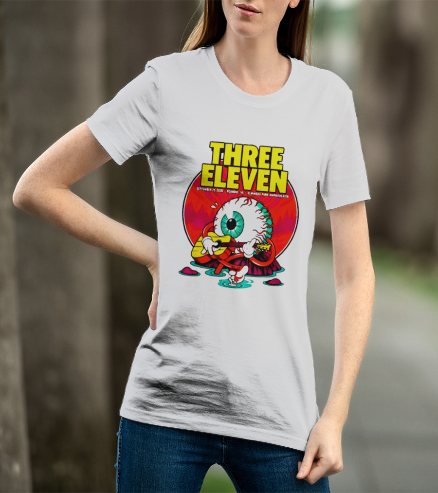 THREE ELEVEN September 25 2026 Roanoke VA Elmwood Park Amphitheater Event T-Shirt