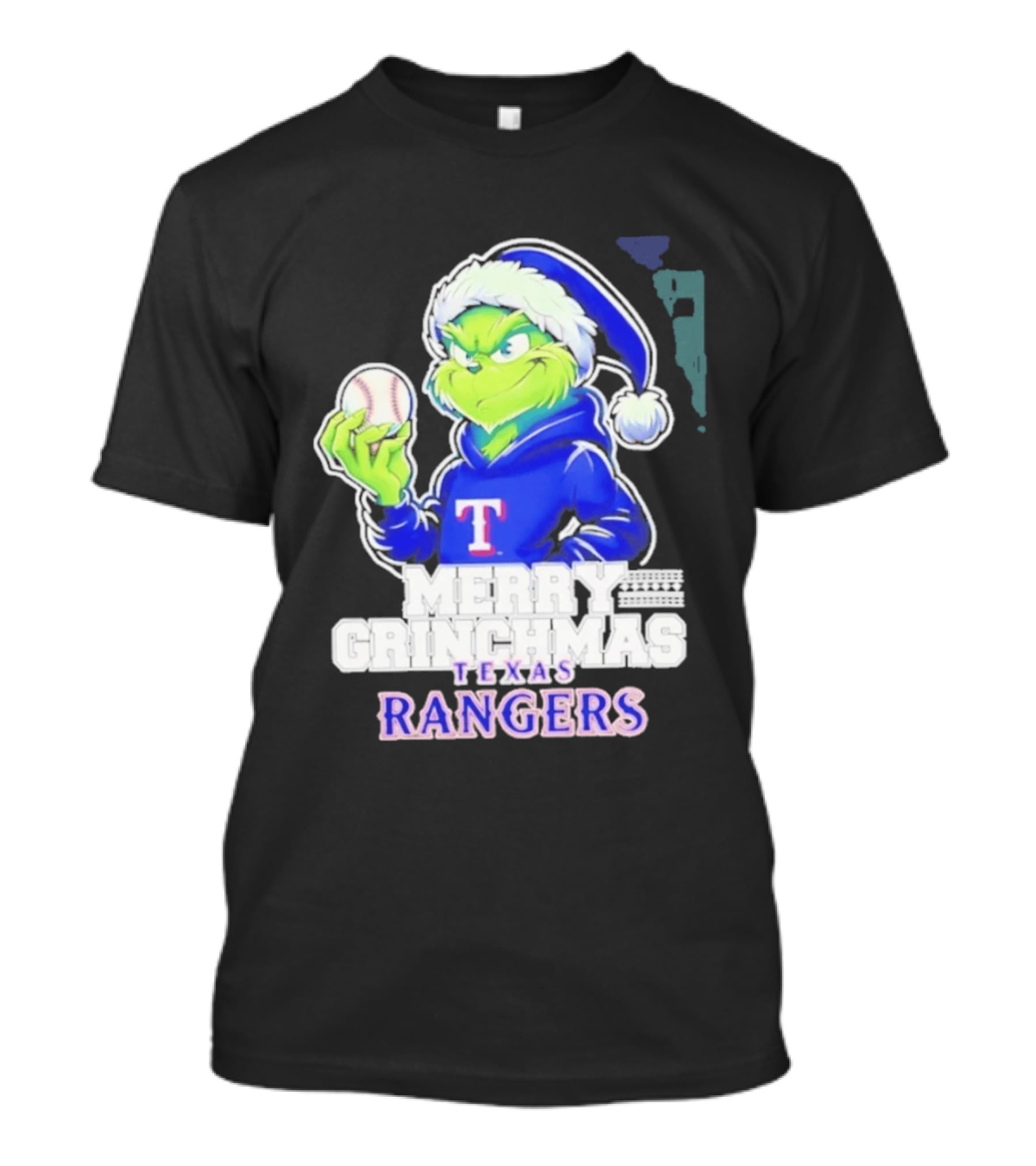 Grinch Merry Grinchmas Texas Rangers Baseball Holiday 2026 T-Shirt