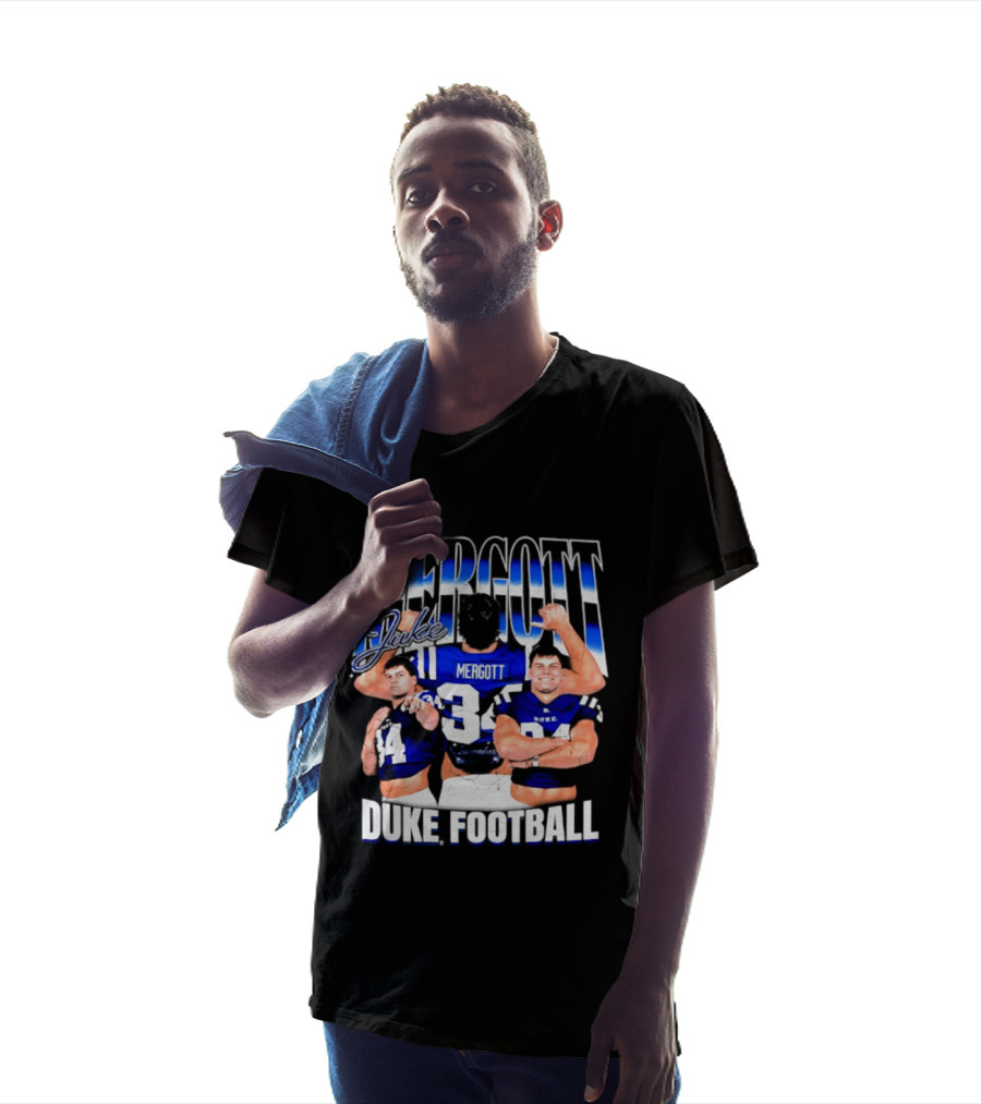 Duke Blue Devils Football Luke Mergott NCAA Player T-Shirt