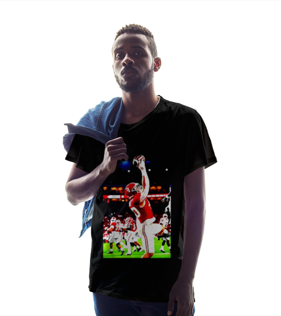 Alabama Crimson Tide Josh Ford One Handed Football Catch T-Shirt