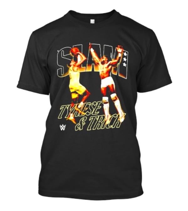 Slam Dunk Tyrese Haliburton Vs Trick Williams WWE Basketball Matchup T-Shirt