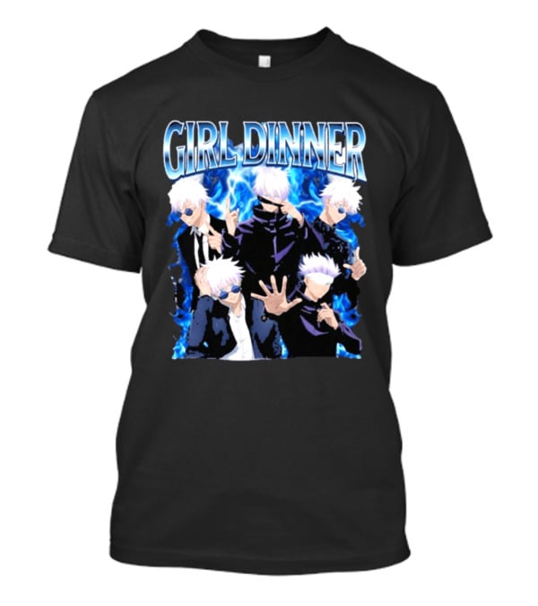 GIRL DINNER Gojo Jujutsu Kaisen Anime Character Collection T-Shirt