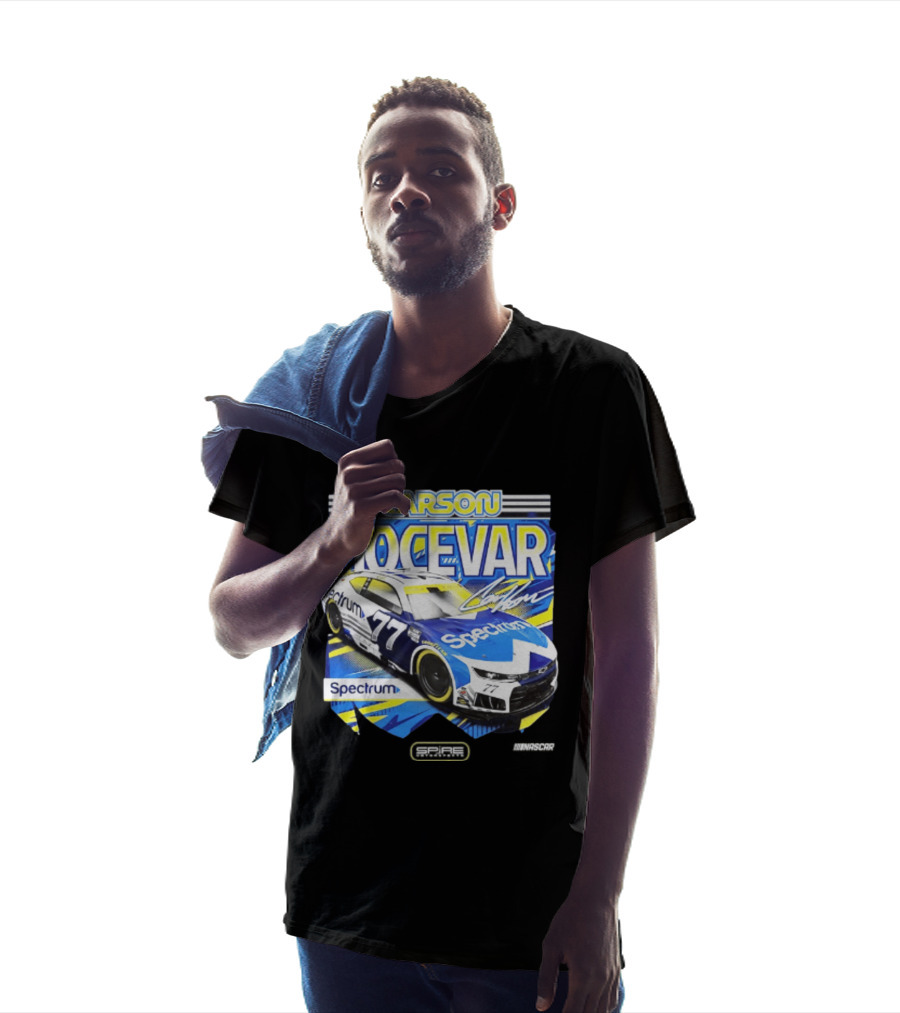 Carson Hocevar Spectrum 77 Racing Car Signature T-Shirt