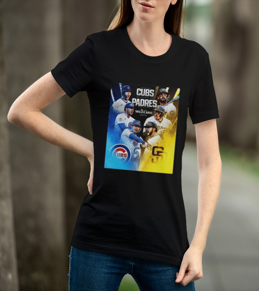 Chicago Cubs Vs San Diego Padres 2026 MLB NL Wild Card Showdown Baseball Fan Gear T-Shirt