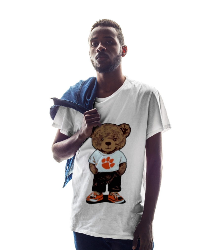Clemson Tigers 2026 NCAA Bear Graphic With Paw Print T-Shirt
