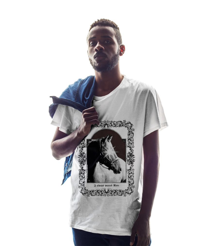 I Always Wanted More Horse Equestrian Retro Framed T-Shirt