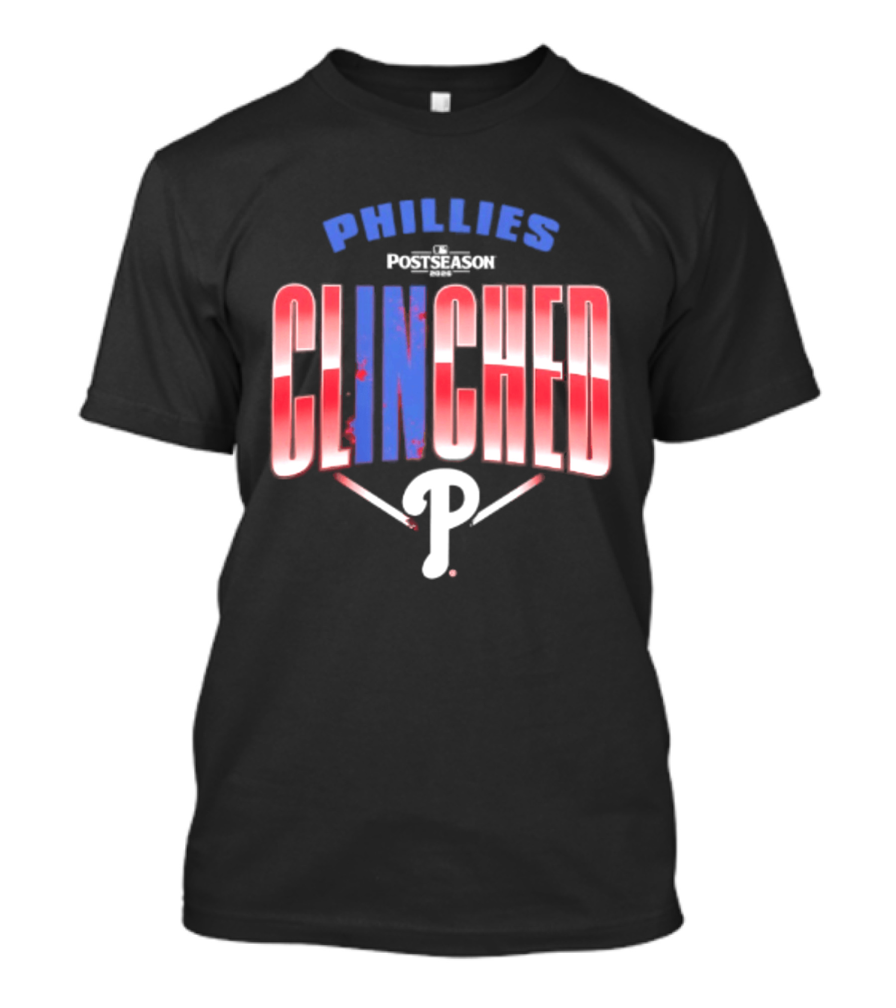 Phillies Red 2026 MLB Postseason Clinched Locker Room P T-Shirt