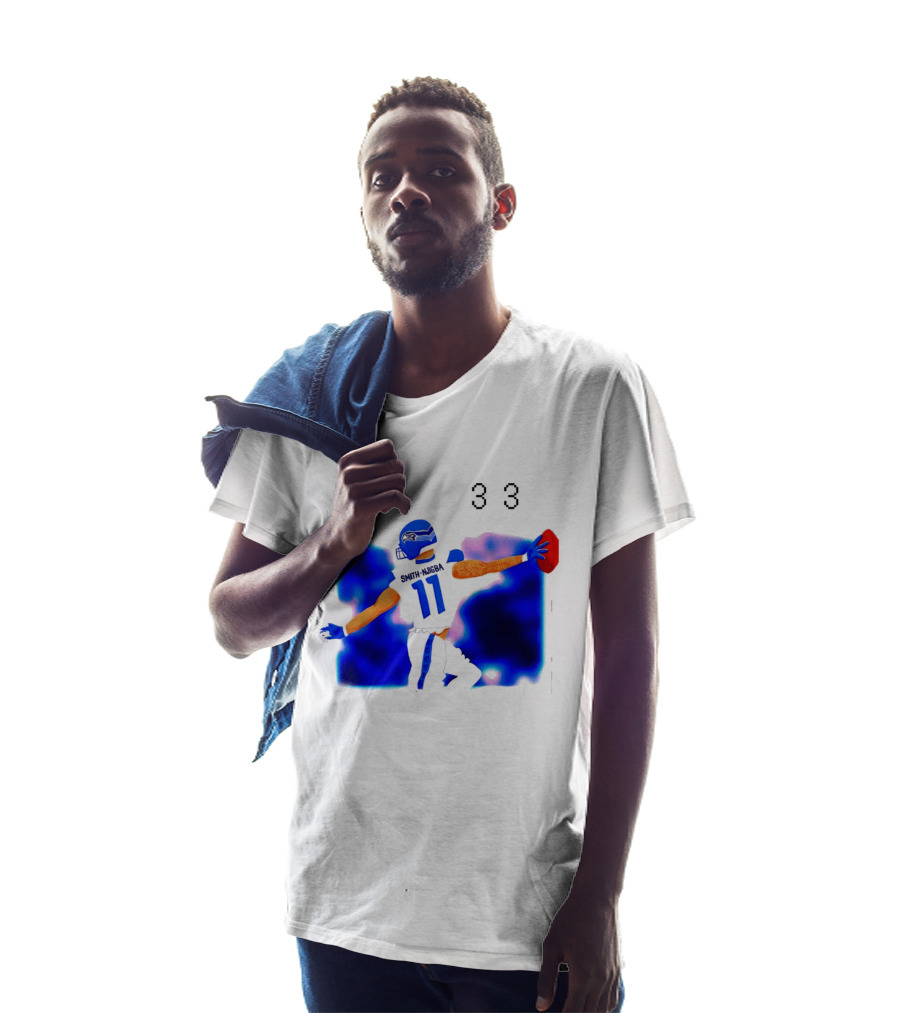 Jaxon Smith Njigba Seattle Seahawks 11 Football Catch 31 33 T-Shirt