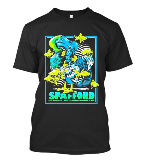 Spafford Napa Music Hall September 26 2026 Napa California Event With Dodo Bird And Fish T-Shirt