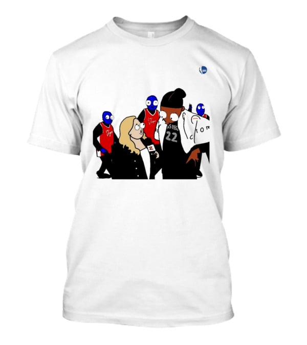 WNBA Las Vegas Aces A'ja Wilson Interview Cartoon 22 T-Shirt
