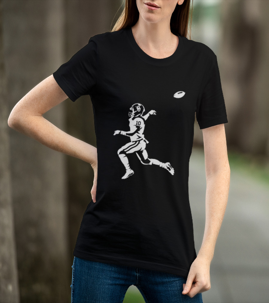 Oklahoma Sooners John Mateer Football Quarterback Crimson Pass T-Shirt
