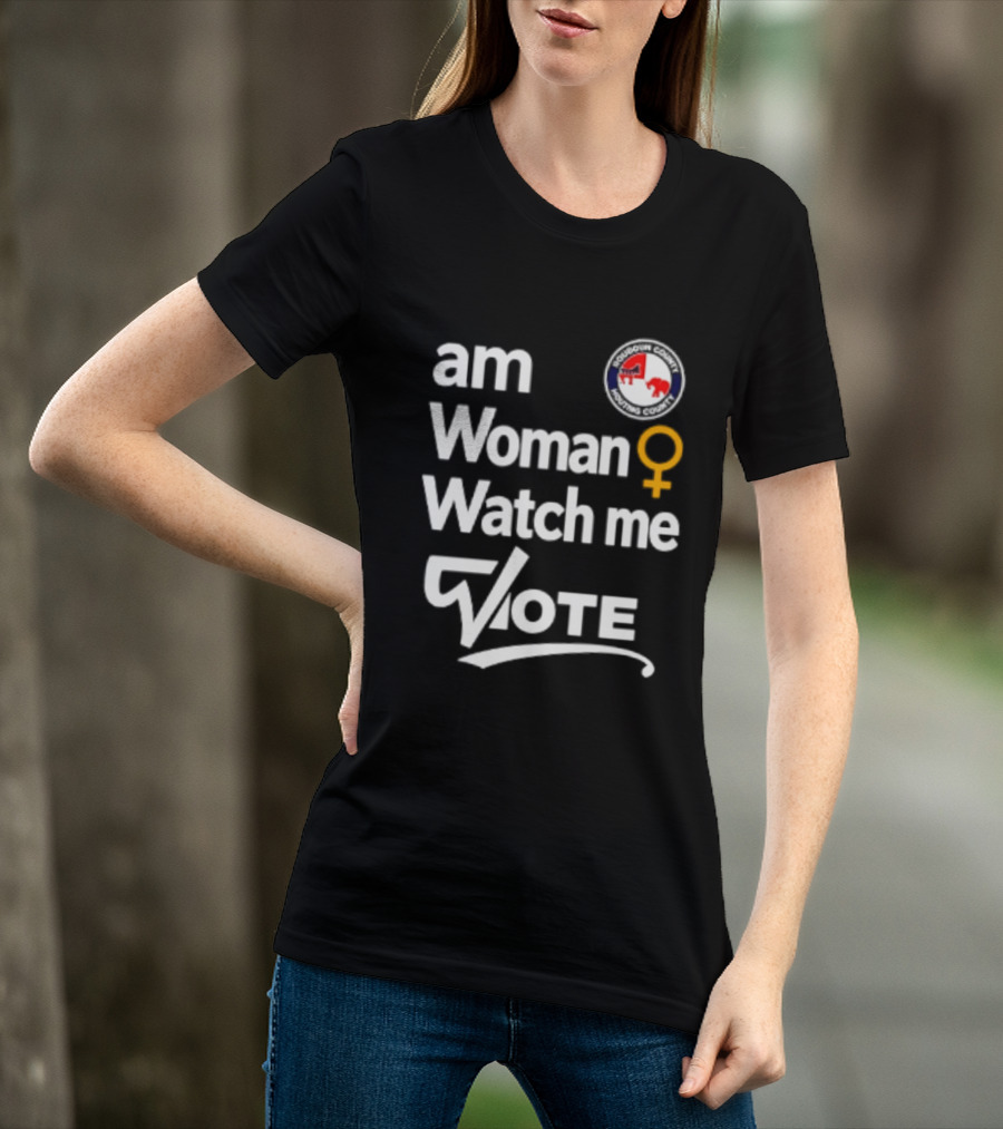 Am Woman Me Vote Loudoun County Female Symbol Political Elephant Donkey T-Shirt
