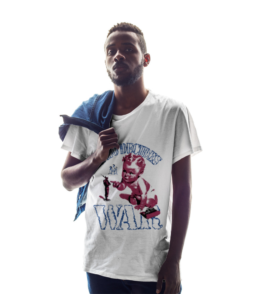 Who Decides War Pink Baby Soldier Figurine T-Shirt