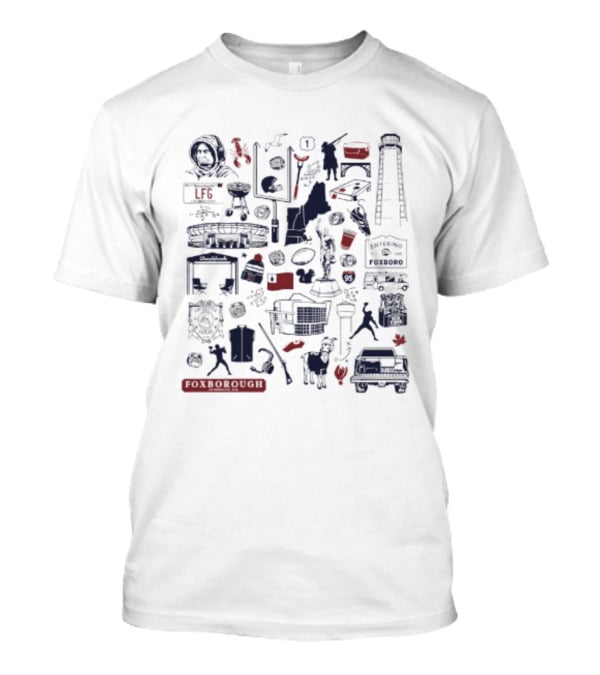 Foxboro Football Tourist Stadium Landmarks And Activities T-Shirt