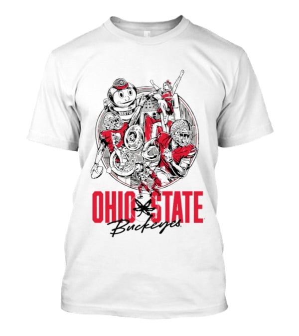 Ohio State Buckeyes Brutus Collage GameDay Spirit T-Shirt