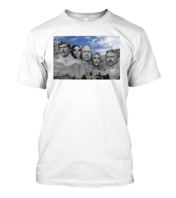 Thomas Massie Candace Owens Alex Jones Marjorie Taylor Greene Mount Rushmore MAGA Squad T-Shirt
