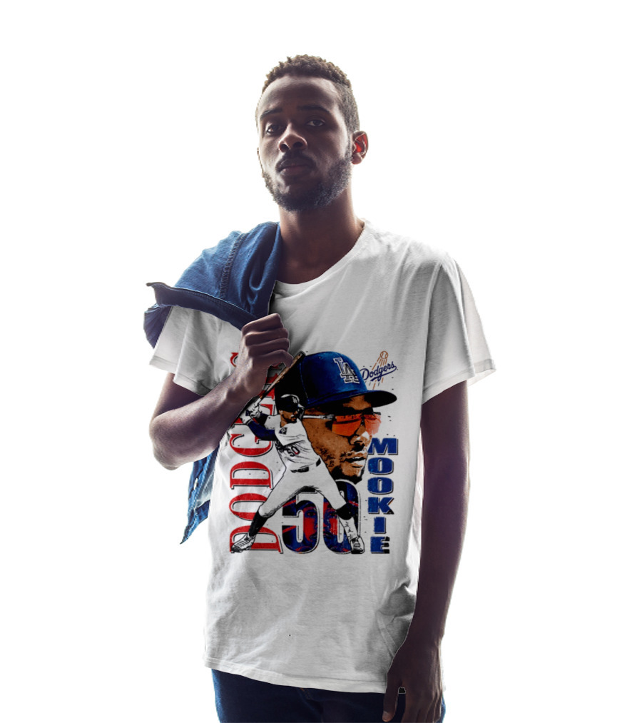 Los Angeles Dodgers Mookie Betts 50 Baseball Player Two Sided T-Shirt